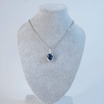 Blue Sapphire - Raw Stone Pendants