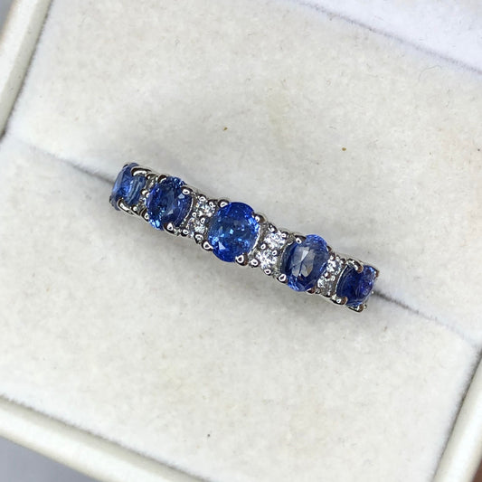 Ceylon Blue Sapphire - 925 Sterling Silver - Stone Ring