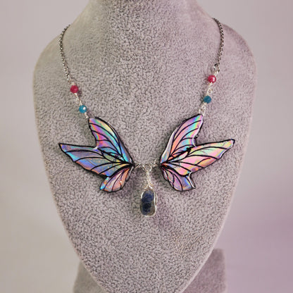 Sapphire - Holographic Fairy core - Necklace