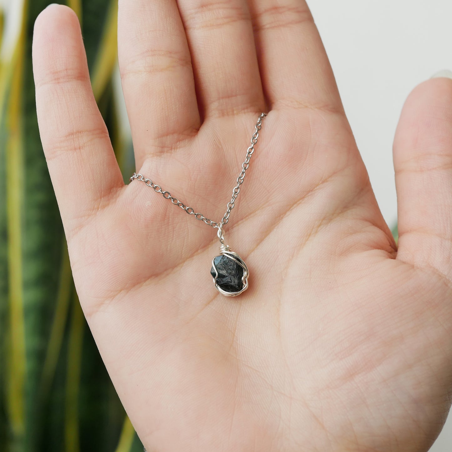 Blue Sapphire - Raw Stone Pendants