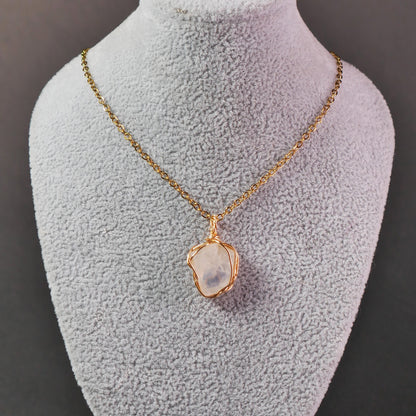 Moonstone Raw - Stone Pendant