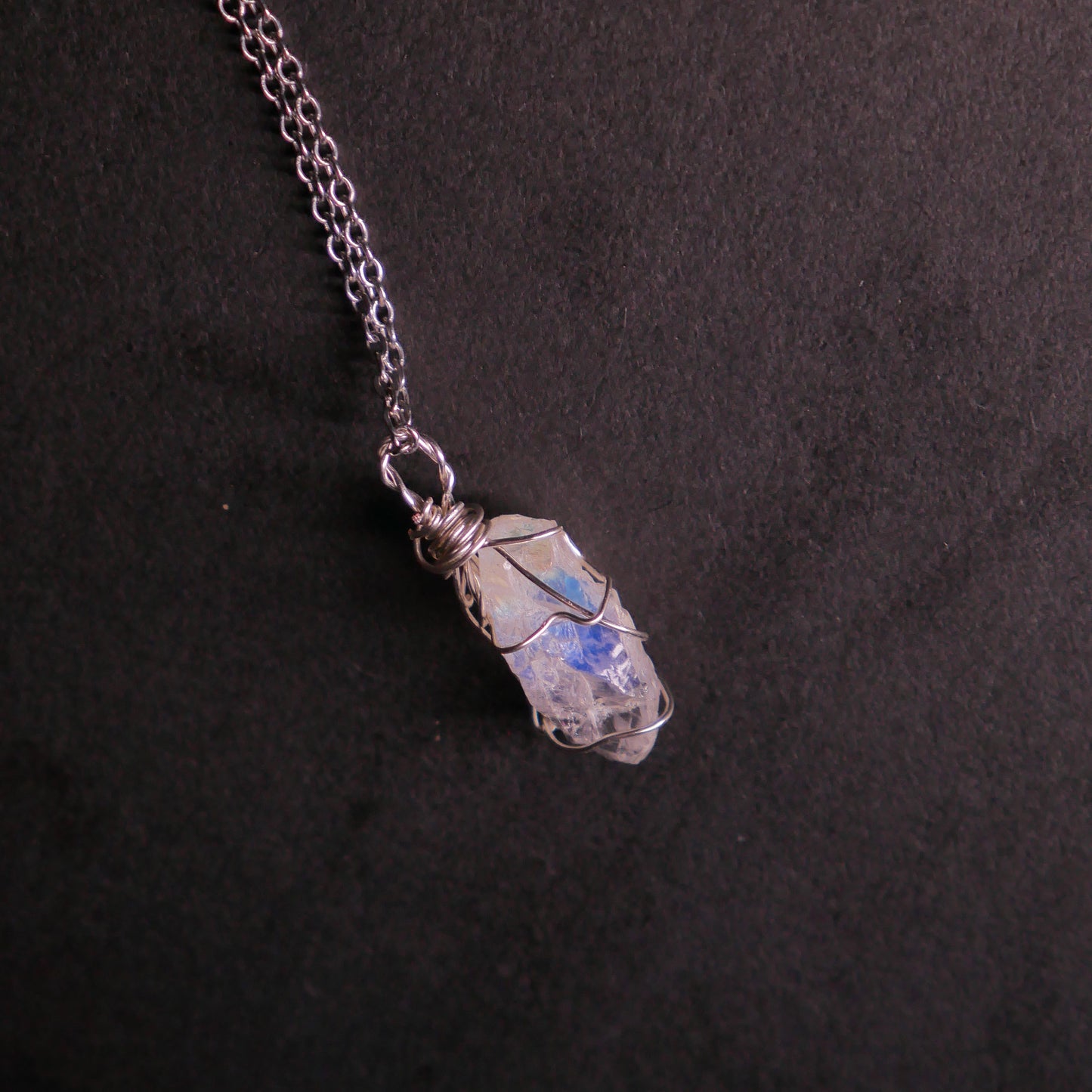 Moonstone Raw - Stone Pendant