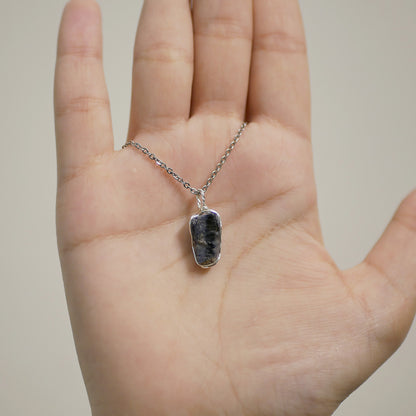 Blue Sapphire - Raw Stone Pendants