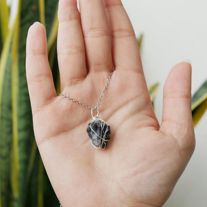 Blue Sapphire - Raw Stone Pendants