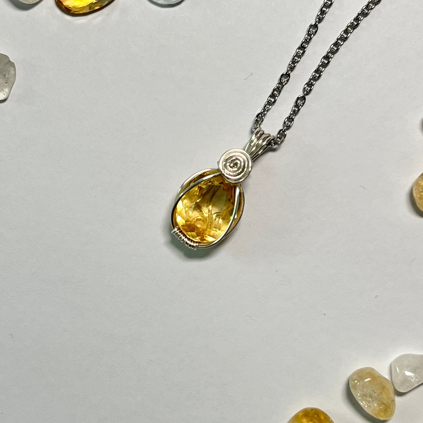 Citrine - Cut - Stone Pendant