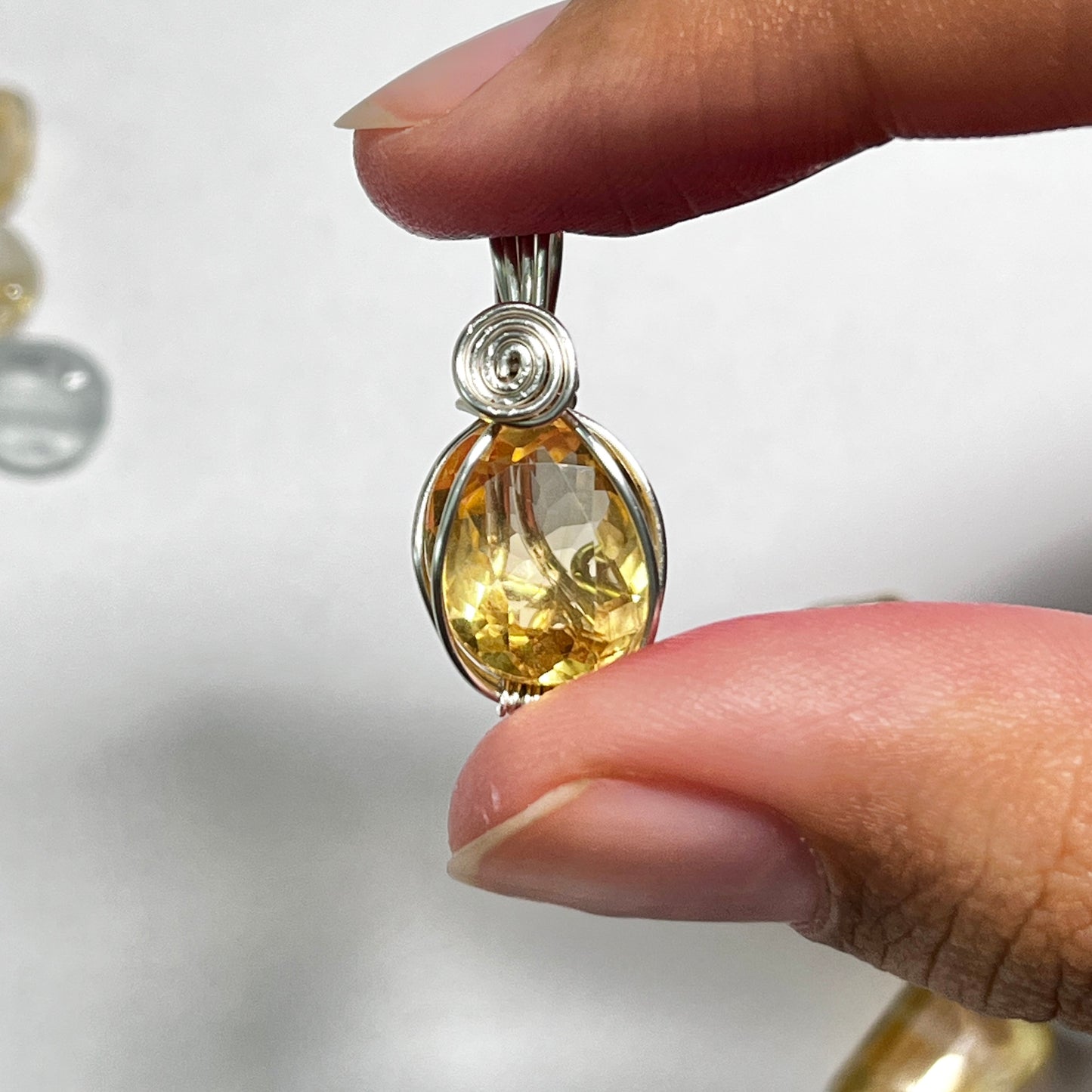 Citrine - Cut - Stone Pendant