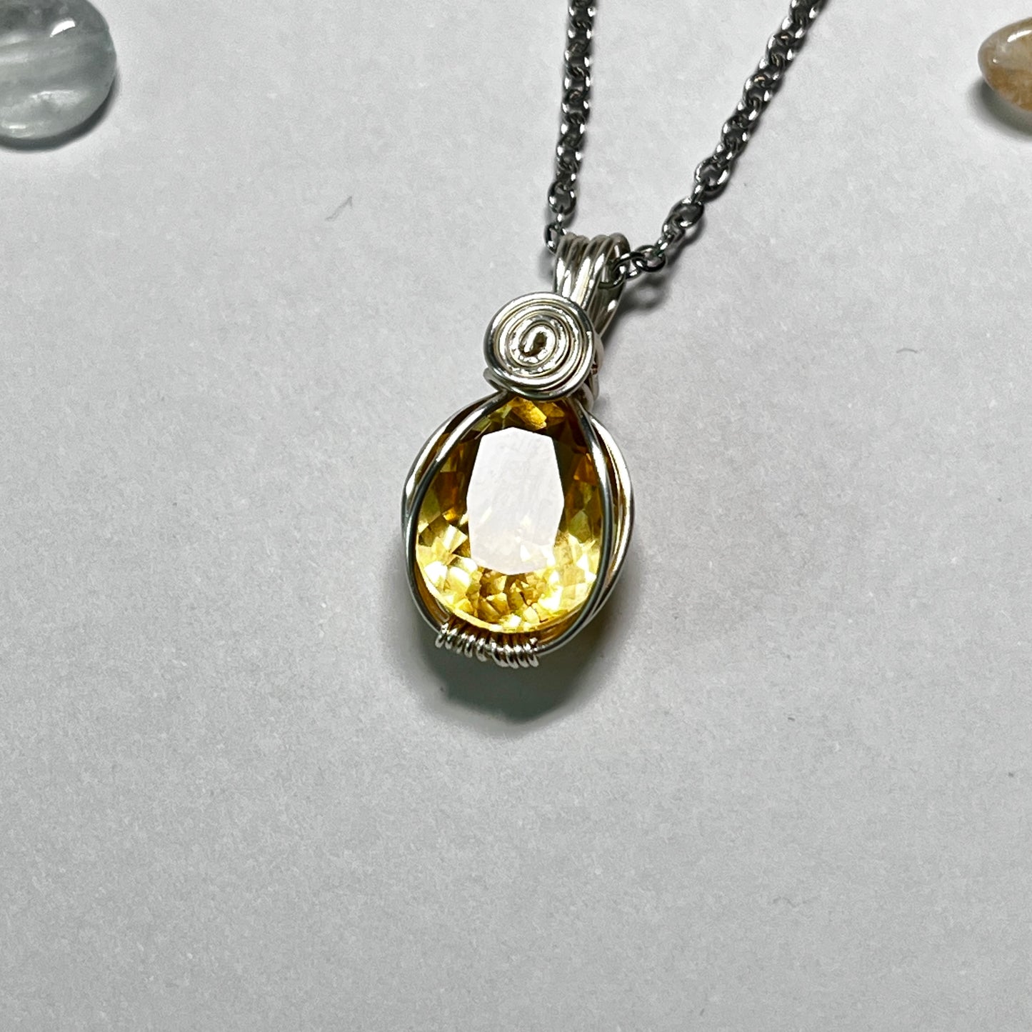 Citrine - Cut - Stone Pendant