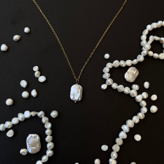 Fresh Water Cultured Pearl - Pendant - Minimalistic