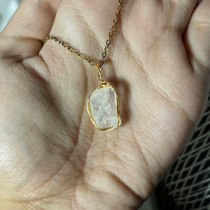 Moonstone Raw - Stone Pendant