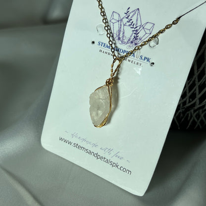 Moonstone Raw - Stone Pendant