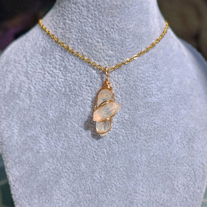 Raw Clear Quartz Pendant