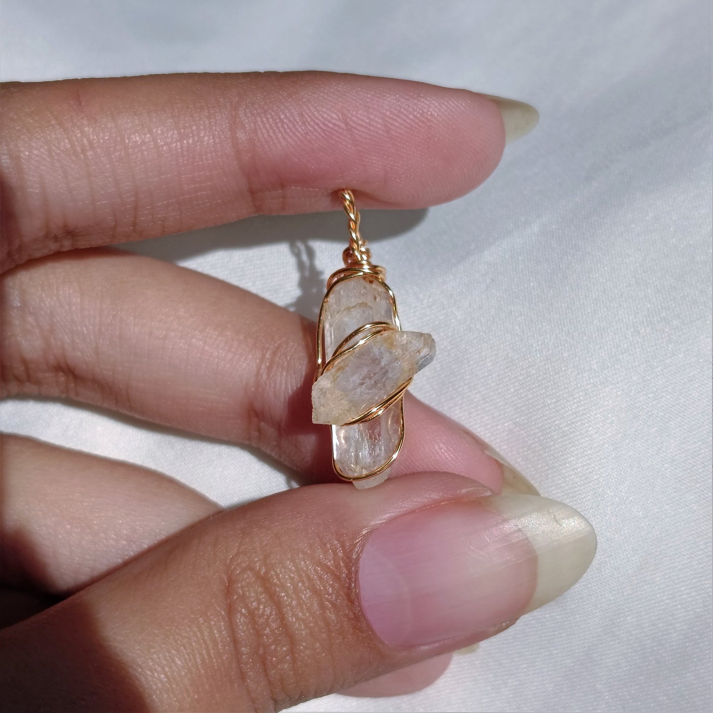 Raw Clear Quartz Pendant