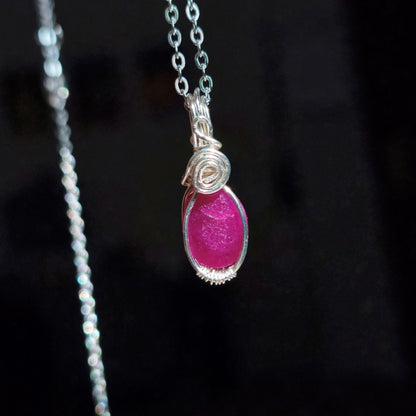 Ruby - Cut - Stone - Pendant!