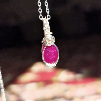 Ruby - Cut - Stone - Pendant!