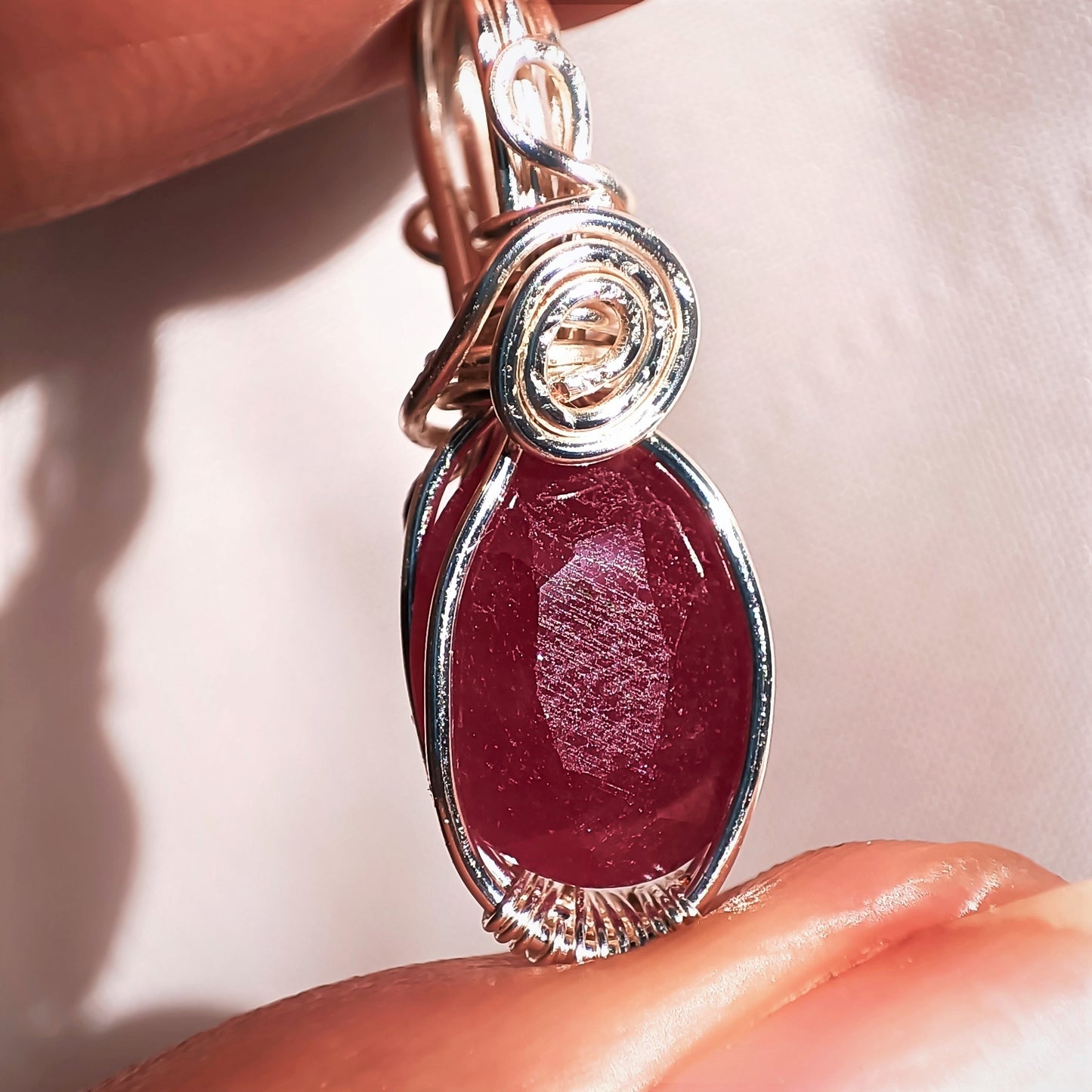 Ruby - Cut - Stone - Pendant!