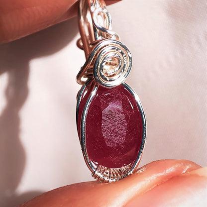 Ruby - Cut - Stone - Pendant!