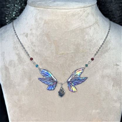 Sapphire - Holographic Fairy core - Necklace